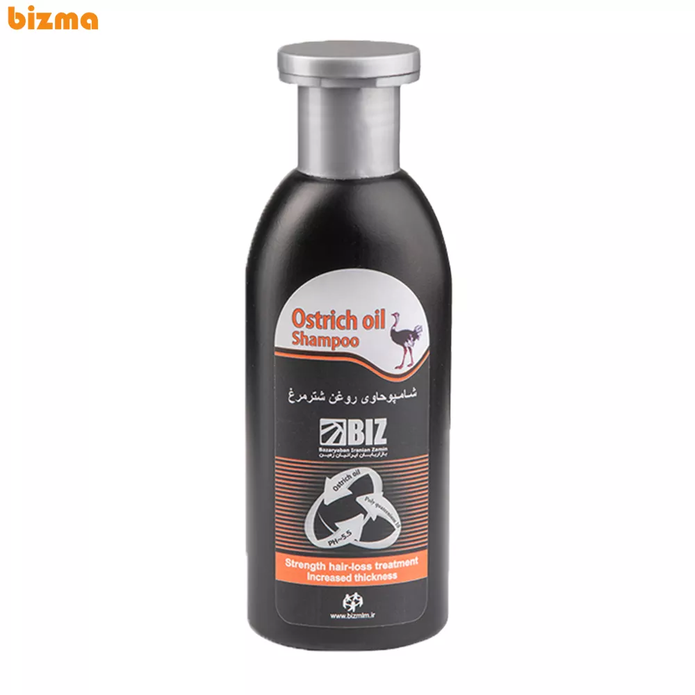 شامپو روغن شتر مرغ بیز وزن 300 گرم