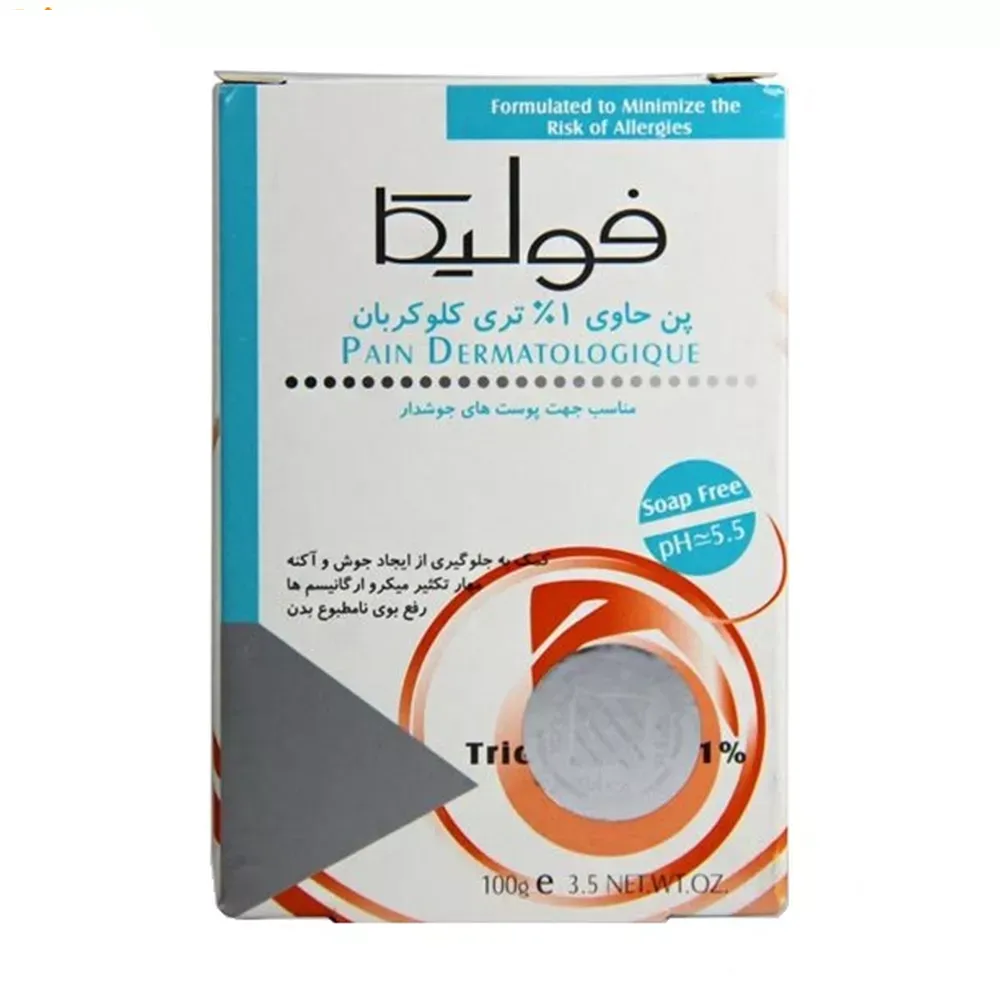 پن شستشو فولیکا مدل TCC مناسب پوست‎ حساس و مستعد به آکنه وزن 100 گرم