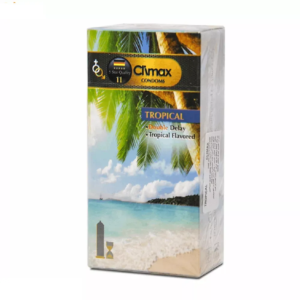 کاندوم کلایمکس مدل Tropical 11 بسته 12 عددی