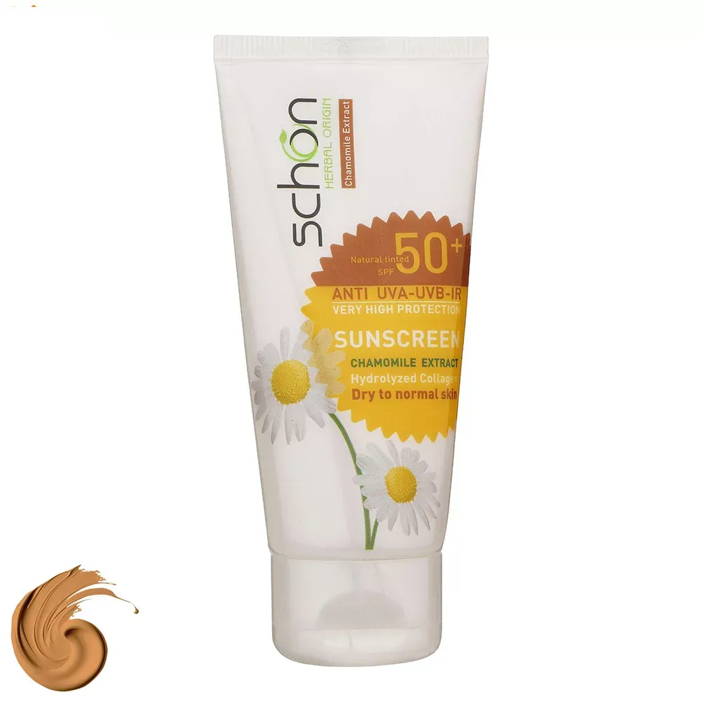 کرم ضد آفتاب رنگی شون SPF50 مدل Herbal Origin مناسب پوست خشک و نرمال حجم 50 میلی لیتر